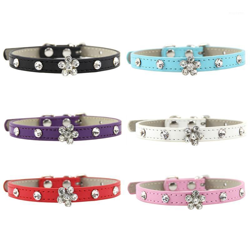 Bling Rhinestone Puppy Cat Collars Adjustable Leather Flower Kitten Collar for Small Medium Dogs Cats Chihuahua Pug Yorkshire1
Bling Rhinestone Puppy Cat Collars Adjustable Leather Flower Kitten Collar for Small Medium Dogs Cats Chihuahua Pug Yorkshire1