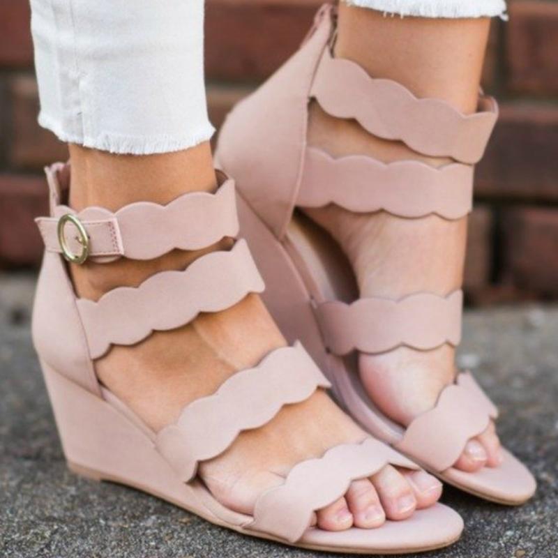 Women Gladiator Summer Sandals Wedges Heels Platform Peep Toe Ankle Buckle Fashion Casual Beach Ladies Shoes Zapatos De Mujer, Black
Women Gladiator Summer Sandals Wedges Heels Platform Peep Toe Ankle Buckle Fashion Casual Beach Ladies Shoes Zapatos De Mujer, Black