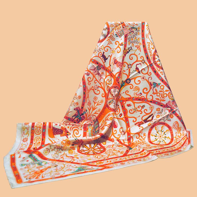 Scarves HuaJun 2 Store|| Dazzling "Peuple Du Vent Shawl" 90 Silk Square Scarf Twill Inkjet Handmade Curling
Scarves HuaJun 2 Store|| Dazzling "Peuple Du Vent Shawl" 90 Silk Square Scarf Twill Inkjet Handmade Curling