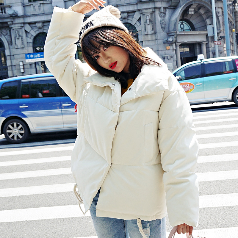 Stand Collar Breasted Buttons Female Coat Winter Womens Outwear Winter Jackets Autumn Cotton Padded Chaqueta Mujer Invierno 201019