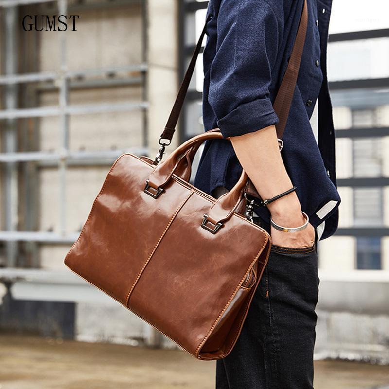 GUMST Leather Men's Briefcase Fashion Large Capacity Business bag Black Male Shoulder Laptop Bag Business Men Leather Bags1
GUMST Leather Men's Briefcase Fashion Large Capacity Business bag Black Male Shoulder Laptop Bag Business Men Leather Bags1