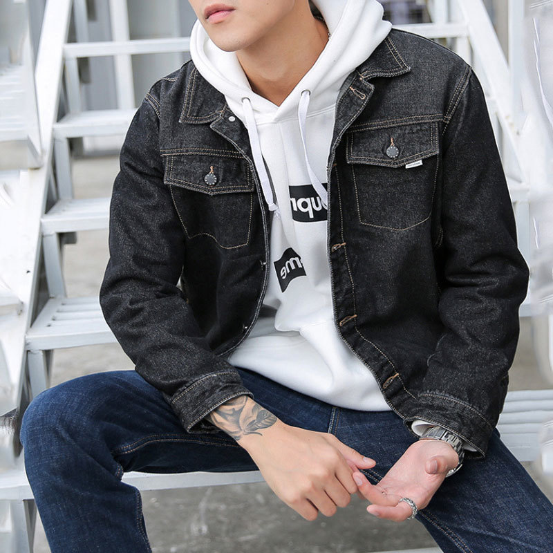 Big Autumn and Winter Men' Wear Loose Denim Jacket Jeans Longer Size -5xl 6xl Nmga, Denim blue.
Big Autumn and Winter Men' Wear Loose Denim Jacket Jeans Longer Size -5xl 6xl Nmga, Denim blue.