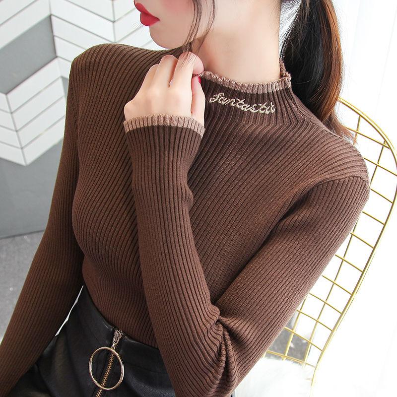 Ladies Solid Color Harajuku Half Turtleneck Sweater Bottoming Shirt Women Fall/winter Inner Long-sleeved All-match Slim Knit Top, Pink
Ladies Solid Color Harajuku Half Turtleneck Sweater Bottoming Shirt Women Fall/winter Inner Long-sleeved All-match Slim Knit Top, Pink