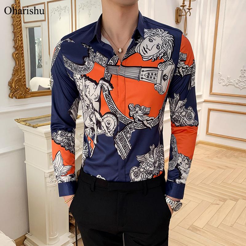 Luxury Print Men's Shirt Long Sleeve Casual Shirts Social Slim Fit Dress Mens Business Shirt Prom Party Shirts Camisa Masculina, 2132
Luxury Print Men's Shirt Long Sleeve Casual Shirts Social Slim Fit Dress Mens Business Shirt Prom Party Shirts Camisa Masculina, 2132