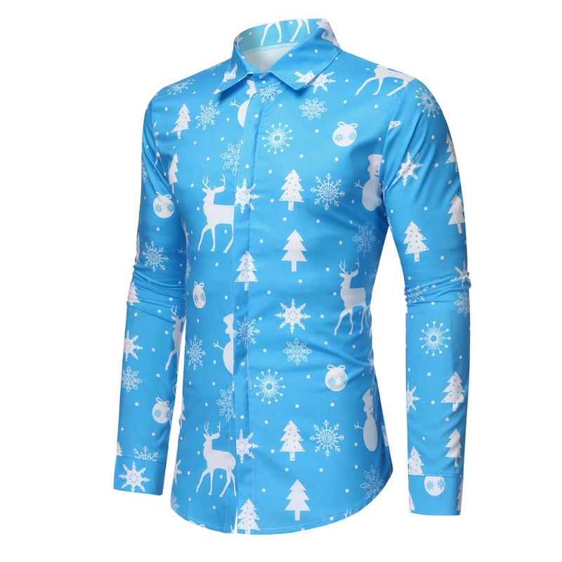 Mens Shirts Casual Autumn Snowflakes Christmas deer Printed Christmas Slim Fit Long Sleeve Holiday Men Shirt Top Blouse #45, White;black
Mens Shirts Casual Autumn Snowflakes Christmas deer Printed Christmas Slim Fit Long Sleeve Holiday Men Shirt Top Blouse #45, White;black
