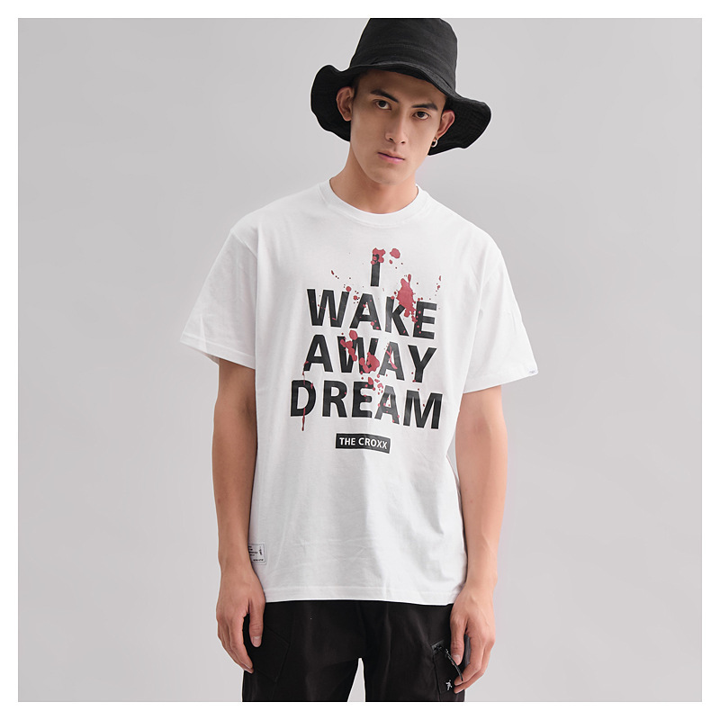 2021 Summer New Fashion Casual Ink Letter Print Short-sleeved Hip-hop T-shirt Men's Nmh8, T907 black
2021 Summer New Fashion Casual Ink Letter Print Short-sleeved Hip-hop T-shirt Men's Nmh8, T907 black