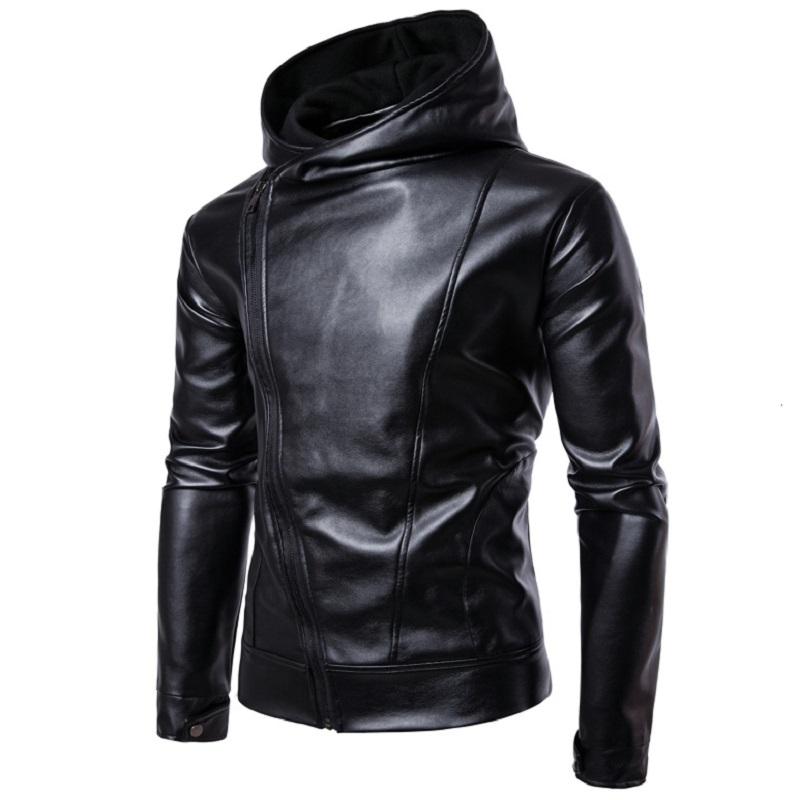 PU Leather Jacket Autumn and Winter New Style Men's Slim Diagonal Pull PU Leather Fashion Big Size Hooded Jacket Winter, Black
PU Leather Jacket Autumn and Winter New Style Men's Slim Diagonal Pull PU Leather Fashion Big Size Hooded Jacket Winter, Black