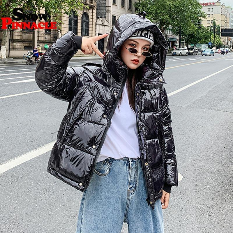 Shiny women parkas women Parkas jackets fashion thick warm winter jackets coat for female outwear jacket MXXL 201019