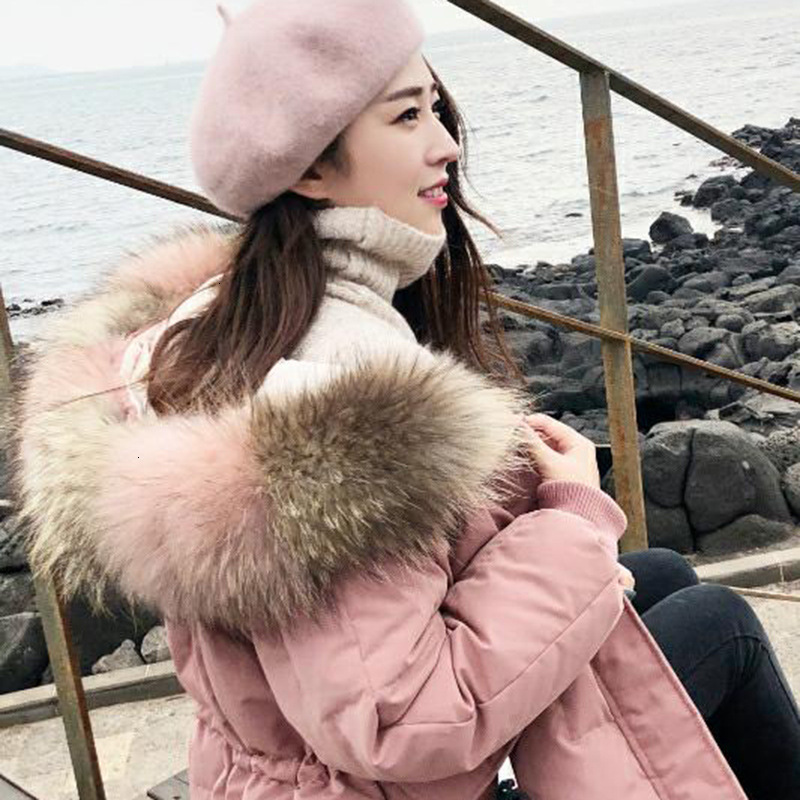 Leiouna Slim Thick Cotton Winter Down Fashion Coat Women Long Female Warm Autumn Feather Jacket Parka Coats Duck Outerwear 201027