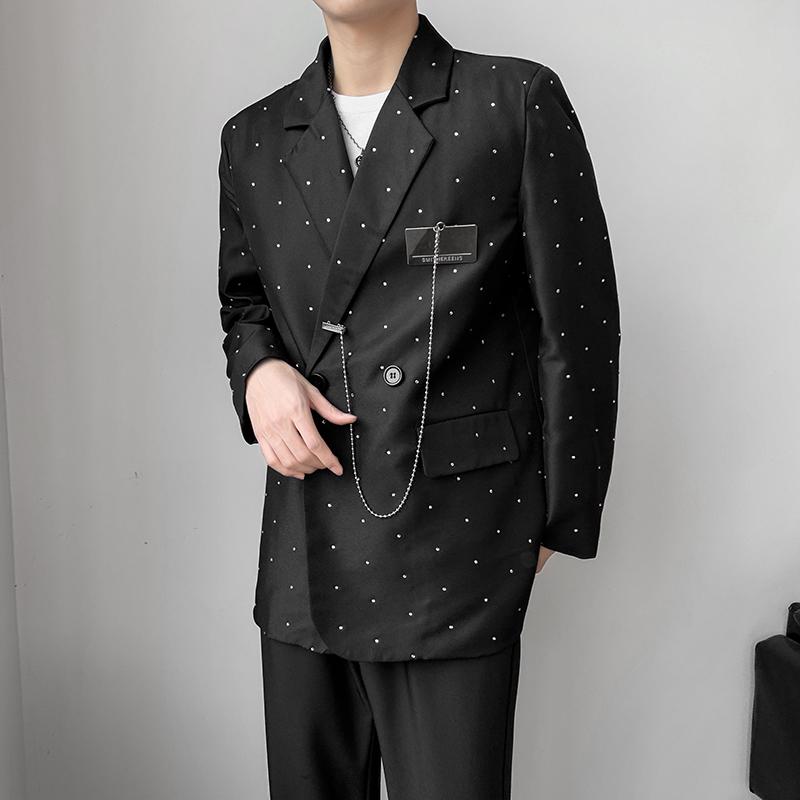 Men's Suits & Blazers Luxury Men Dot Printing Jacket 2022 Spring Fashion Loose Wedding Suit Jackets Mens Casual Coats, Black
Men's Suits & Blazers Luxury Men Dot Printing Jacket 2022 Spring Fashion Loose Wedding Suit Jackets Mens Casual Coats, Black