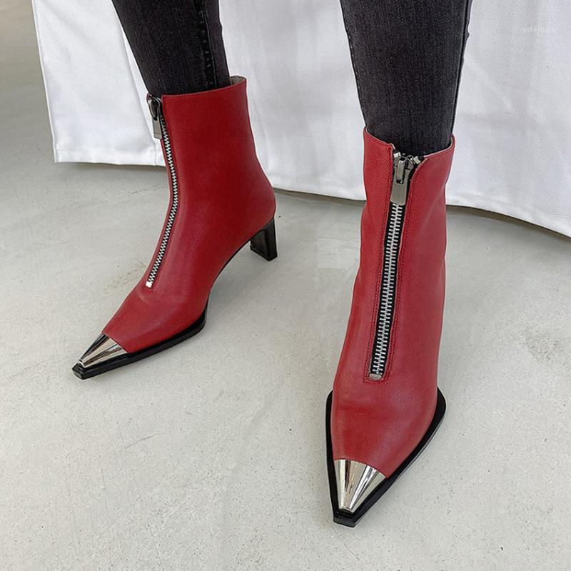 ankle boots women's shoes genuine leather high heels keep warm office lady zipper dress ankle boots femme1, Black
ankle boots women's shoes genuine leather high heels keep warm office lady zipper dress ankle boots femme1, Black