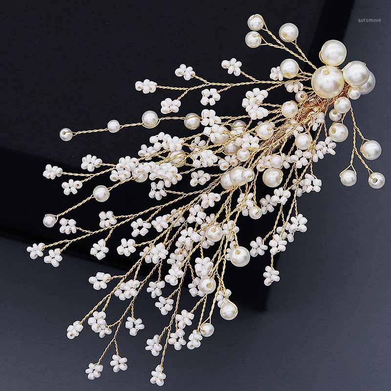 Wedding Tiara Hair Accessories Handmade Imitation Pearl Hair Grip Gold Color Small Flowers Clip Bridal Pin Jewelry XH1
Wedding Tiara Hair Accessories Handmade Imitation Pearl Hair Grip Gold Color Small Flowers Clip Bridal Pin Jewelry XH1