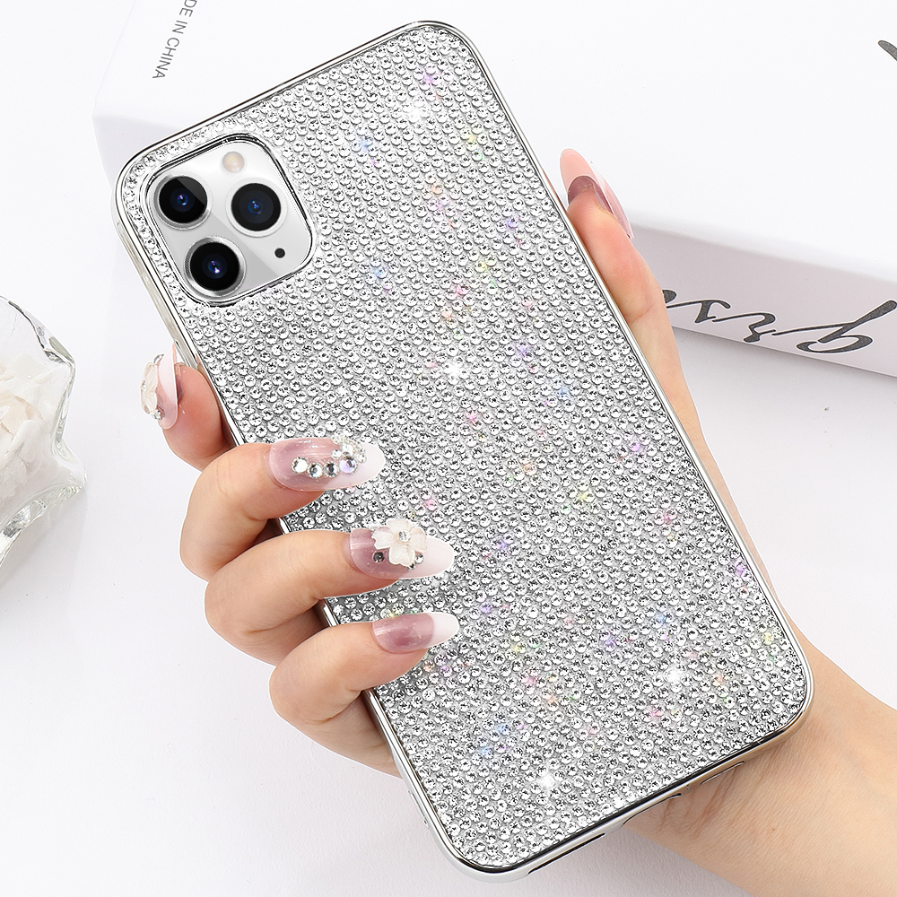 Hard PC Glitter Bling Rhinestone Case for Iphone 11 12 Pro Max X Xr Xs Crystal Case for Iphone 8 7 Plus 6 6s SE2 2020 12 Mini Cover, Silver
Hard PC Glitter Bling Rhinestone Case for Iphone 11 12 Pro Max X Xr Xs Crystal Case for Iphone 8 7 Plus 6 6s SE2 2020 12 Mini Cover, Silver