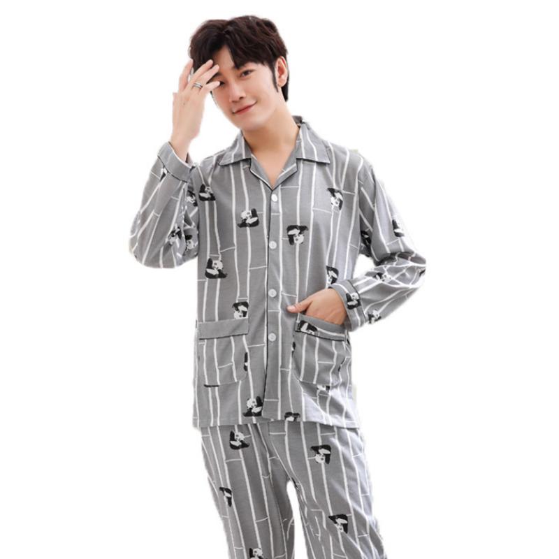 Men Pyjama Set Cotton Spring Long Sleeve Print Pajama Suits Autumn Nightwear Turndown Sleepwear Male Two Piece 3XL, 5611
Men Pyjama Set Cotton Spring Long Sleeve Print Pajama Suits Autumn Nightwear Turndown Sleepwear Male Two Piece 3XL, 5611