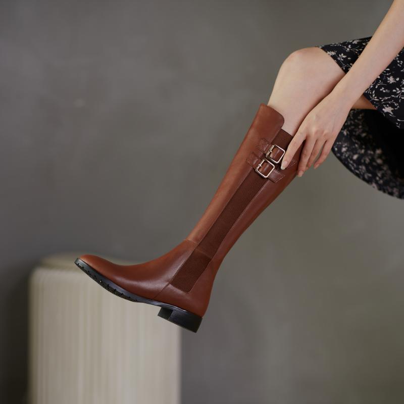 2021 New Style Women's Boots High Tube Fashion Comfortable Full Leather Women's Boots Plush Snow Party 33-46, Brown winter
2021 New Style Women's Boots High Tube Fashion Comfortable Full Leather Women's Boots Plush Snow Party 33-46, Brown winter