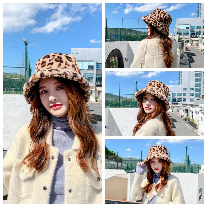 Woman Bucket Hats Leopard Print Fur Winter Autumn Outdoor Thick Warm Fashion2020, White
Woman Bucket Hats Leopard Print Fur Winter Autumn Outdoor Thick Warm Fashion2020, White