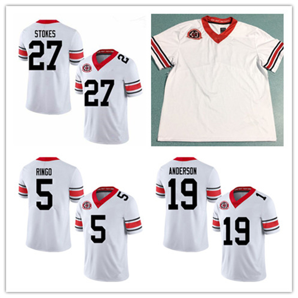 UGA Georgia Bulldogs Custom Football Jersey Nakobe Dean Broderick Jones Jalen Carter Tyrique Stevenson MJ Sherman Jame Cook Kendall Milton Rian Davis Carson Beck, White
UGA Georgia Bulldogs Custom Football Jersey Nakobe Dean Broderick Jones Jalen Carter Tyrique Stevenson MJ Sherman Jame Cook Kendall Milton Rian Davis Carson Beck, White