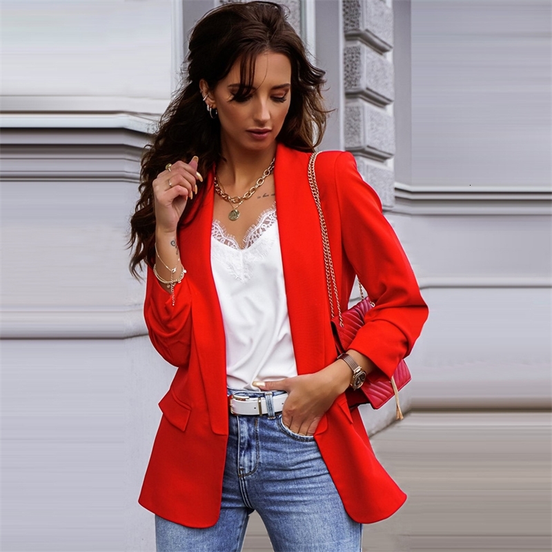 2021 Female Office Suit Autumn Jacket Long Blazer European America New Fashion or Professional Temperament Thin Coat OC3O, Pieces of red
2021 Female Office Suit Autumn Jacket Long Blazer European America New Fashion or Professional Temperament Thin Coat OC3O, Pieces of red