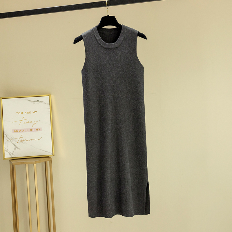2021 New Solid Knit o Neck Basic Sweater Tank Sleeveless Female Casual Bodycon Retro Long Dress Women Pullovers Npd9, Wine red
2021 New Solid Knit o Neck Basic Sweater Tank Sleeveless Female Casual Bodycon Retro Long Dress Women Pullovers Npd9, Wine red