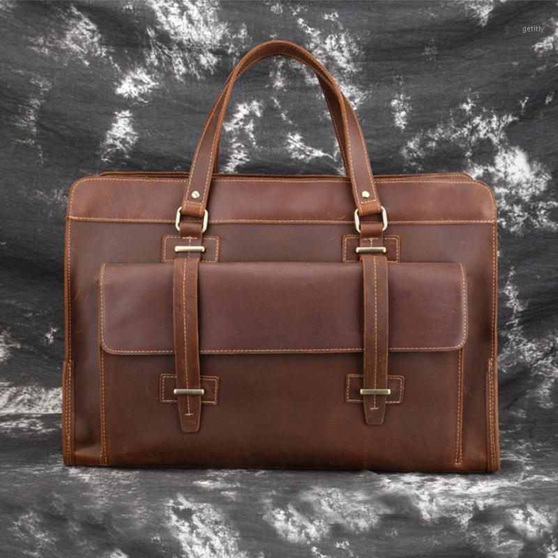 MAHEU Original Handbag Leather Briefcase For Male Travelling Flight Business Bag For 15 16 17 Inch Laptop Man Bag Retro Style1, Dark brown
MAHEU Original Handbag Leather Briefcase For Male Travelling Flight Business Bag For 15 16 17 Inch Laptop Man Bag Retro Style1, Dark brown