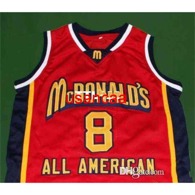 custom -6XL Vintage Men McDonalds K B White red College jersey or custom any name or number jersey, As picture show
custom -6XL Vintage Men McDonalds K B White red College jersey or custom any name or number jersey, As picture show