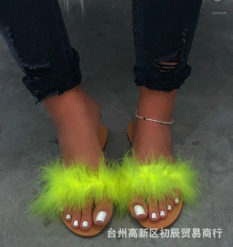 new fashion sexy ostrich wool one word slipper European and American cross border large flat bottom comfortable sandals1, Black
new fashion sexy ostrich wool one word slipper European and American cross border large flat bottom comfortable sandals1, Black