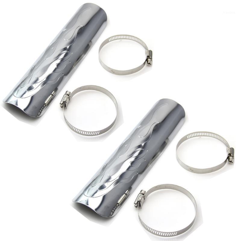 Universal 2x Flame Style Chrome-steel Motorcycle Exhaust Muffler Pipe Heat Shield Cover With 46mm-70mm Clamps For #67731
Universal 2x Flame Style Chrome-steel Motorcycle Exhaust Muffler Pipe Heat Shield Cover With 46mm-70mm Clamps For #67731