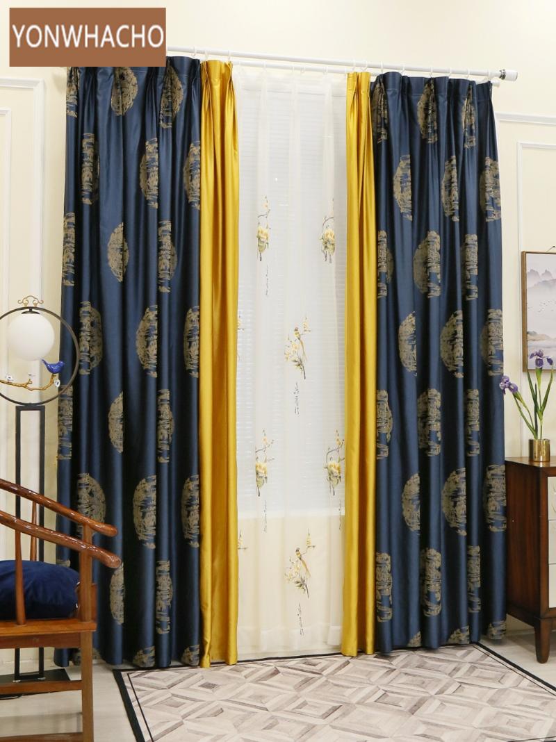 Custom curtains Warm luxury postmodern high-precision jacquard Nordic blue cloth blackout curtain tulle drapes B565, Tulle sheer
Custom curtains Warm luxury postmodern high-precision jacquard Nordic blue cloth blackout curtain tulle drapes B565, Tulle sheer