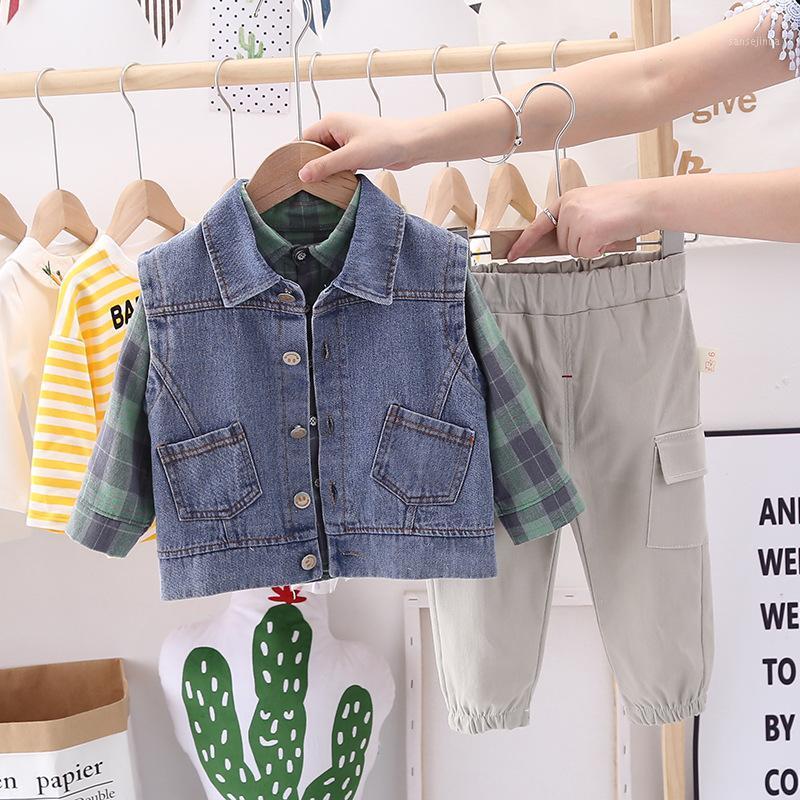 HYLKIDHUOSE 2021 Spring Boy Baby Clothing Sets Kids Clothes Denim Vest Plaid Shirt Pants Toddler Infant Child Casual Costume1, Green
HYLKIDHUOSE 2021 Spring Boy Baby Clothing Sets Kids Clothes Denim Vest Plaid Shirt Pants Toddler Infant Child Casual Costume1, Green