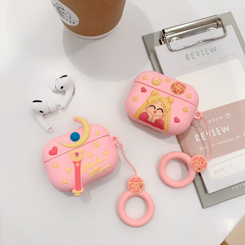 3D Sailor Moon Earphone Case for earphone Pro Case Cute Silicone Cartoon Headphone Cover with Keychain
3D Sailor Moon Earphone Case for earphone Pro Case Cute Silicone Cartoon Headphone Cover with Keychain