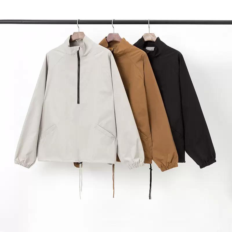 22SS Men Women Casual Pullover Jacket Hip Hop Streetwear Stand Collar Waterproof Windbreaker Sweatshirts Tops, Black;brown
22SS Men Women Casual Pullover Jacket Hip Hop Streetwear Stand Collar Waterproof Windbreaker Sweatshirts Tops, Black;brown