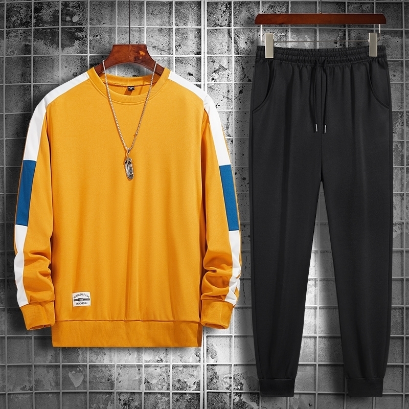 New Men Set Solid Patchwork Autumn Men's Sportswear Tracksuits Hoodies+Pants 2PCS Sets Hip Hop Streetwear Loose Sweatsuit 201118, Cc013 blue
New Men Set Solid Patchwork Autumn Men's Sportswear Tracksuits Hoodies+Pants 2PCS Sets Hip Hop Streetwear Loose Sweatsuit 201118, Cc013 blue