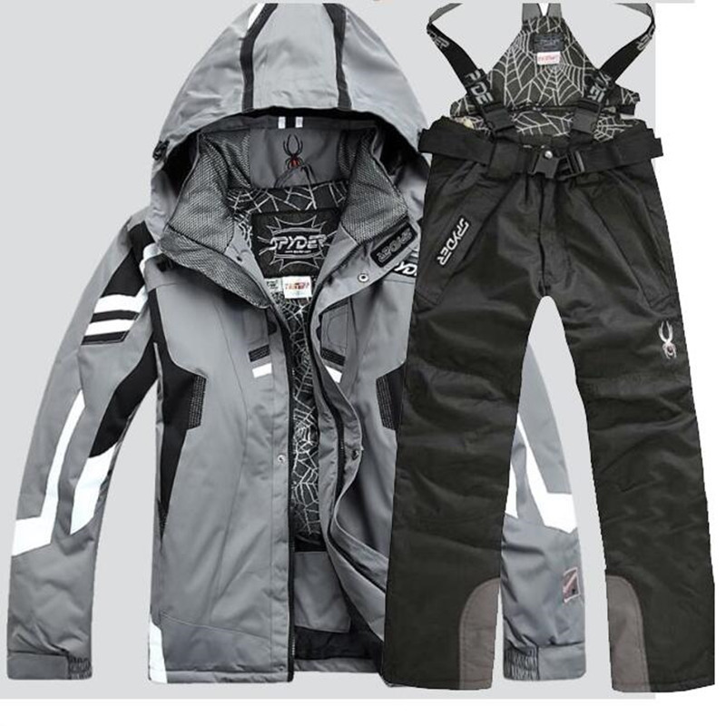 Men Warm Snowboarding Suits Men Winter Ski Suit Male Waterproof Breathable Snow Jacket Pant Ski Sets set de snowboard 201109