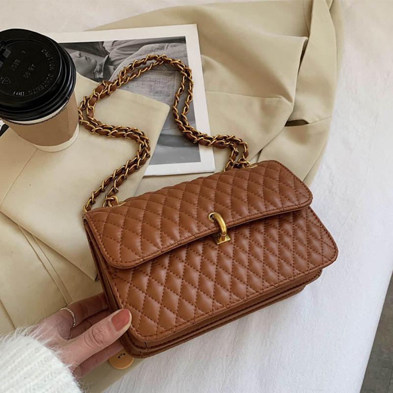 Diamond Lattice Small Women Crossbody Bags 2021 New Brand Design Handbags Female Purses Ladies Messenger Shoulder Bags, Brown
Diamond Lattice Small Women Crossbody Bags 2021 New Brand Design Handbags Female Purses Ladies Messenger Shoulder Bags, Brown