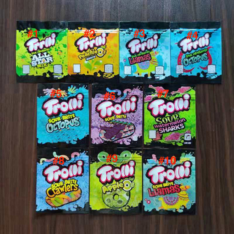 2021 NEW hot medicated mylar bag trolli trrlli Errlli edibles Gummies packaging smell proof resealable zipper pouch 600mg custom logo
2021 NEW hot medicated mylar bag trolli trrlli Errlli edibles Gummies packaging smell proof resealable zipper pouch 600mg custom logo