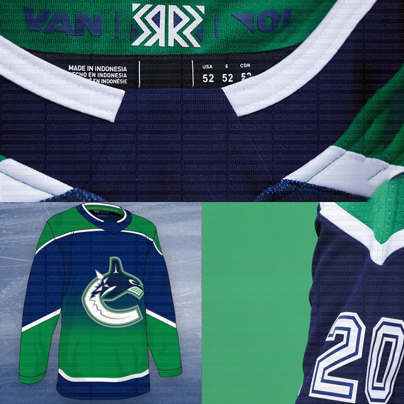 Vancouver Canucks 2020 Reverse Retro Jersey Elias Pettersson 49 Braden Holtby J.T. Miller Bo Horvat Nate Schmidt Quinn Hughes Jake Kielly, Women size s to 2xl
Vancouver Canucks 2020 Reverse Retro Jersey Elias Pettersson 49 Braden Holtby J.T. Miller Bo Horvat Nate Schmidt Quinn Hughes Jake Kielly, Women size s to 2xl