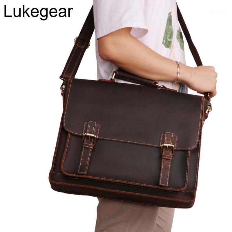 Lukegear Brown Laptop Bags Leather Briefcases Men Cowhide Messenger Packs Genuine Leather1, Blue
Lukegear Brown Laptop Bags Leather Briefcases Men Cowhide Messenger Packs Genuine Leather1, Blue