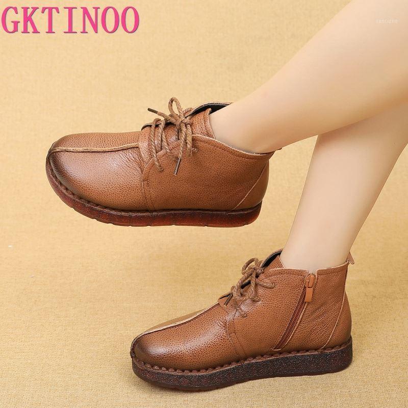 GKTINOO 2020 Women Snow Boots Vintage Genuine Leather Fur Winter Warm Ankle Boots For Women Flat Mother Shoes1, 878 brown
GKTINOO 2020 Women Snow Boots Vintage Genuine Leather Fur Winter Warm Ankle Boots For Women Flat Mother Shoes1, 878 brown