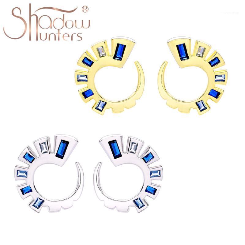 SHADOWHUNTERS High Quality Real 925 Silver Earrings Feature Blue Crystal Circle Stud Earrings For Women Fine Jewelry Piercings1
SHADOWHUNTERS High Quality Real 925 Silver Earrings Feature Blue Crystal Circle Stud Earrings For Women Fine Jewelry Piercings1