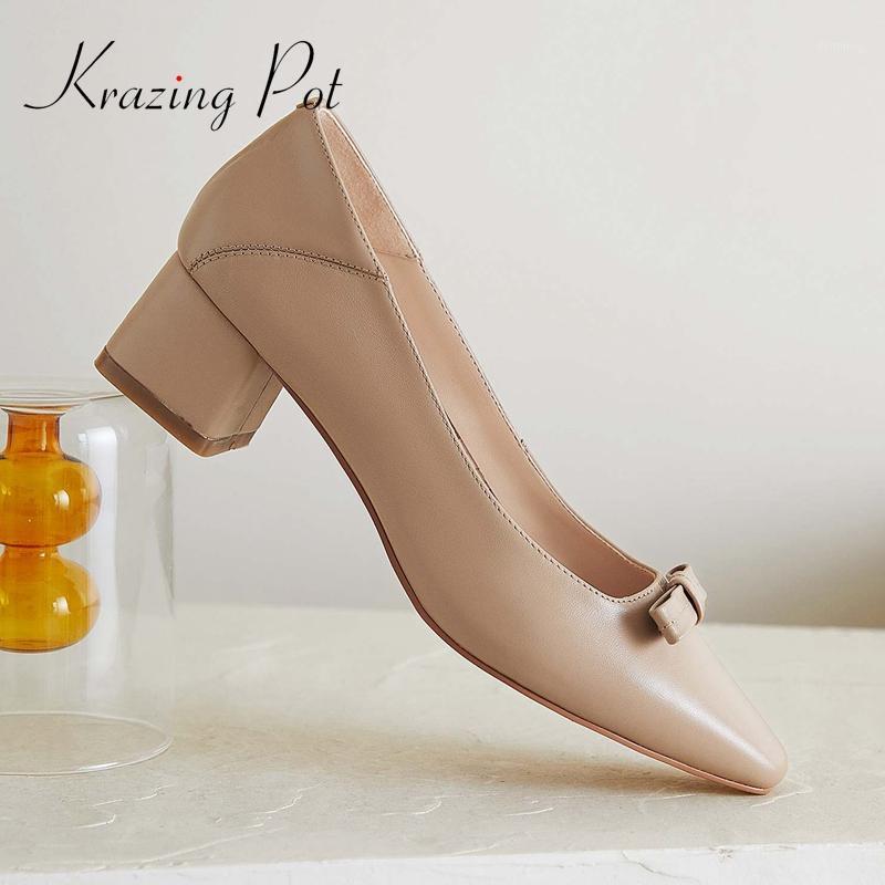 Krazing pot french romantic natural leather butterfly-knot small square toe med thick heel slip on sweet girls women pumps L701, White
Krazing pot french romantic natural leather butterfly-knot small square toe med thick heel slip on sweet girls women pumps L701, White