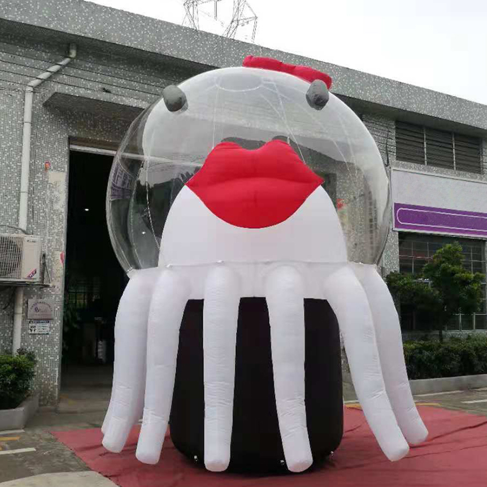 5mH Giant Inflatable Octopus animal Cartoon Characters for stage decoration event parade music festival
