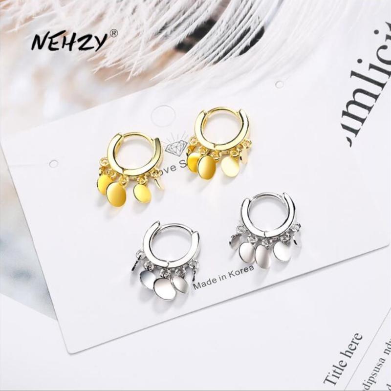 NEHZY 925 Sterling Silver New Woman Fashion Jewelry High Quality Retro Simple Glossy Round Gold Silver Earrings
NEHZY 925 Sterling Silver New Woman Fashion Jewelry High Quality Retro Simple Glossy Round Gold Silver Earrings