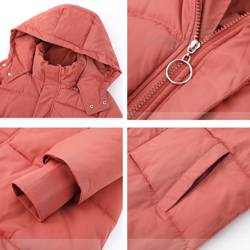 Stand Collar Parka Winter Women's Coat Oversize Female Hooded Long Down Cotton Jacket Ladies Autumn New Fashion 201110