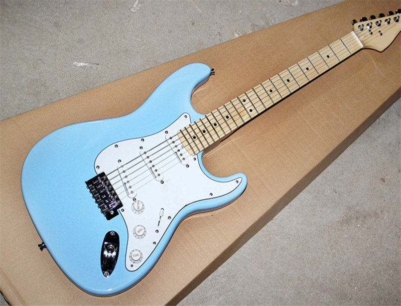 High quality new st electric guitar, light blue, maple fingerboard, SSS pickup, can be customized
High quality new st electric guitar, light blue, maple fingerboard, SSS pickup, can be customized