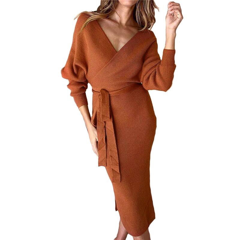 Casual Dresses Sweater Dress Women Long Sleeve Winter Bandage Bodycon V-Neck Fal Black Knitted Sexy For Party, Black;gray
Casual Dresses Sweater Dress Women Long Sleeve Winter Bandage Bodycon V-Neck Fal Black Knitted Sexy For Party, Black;gray