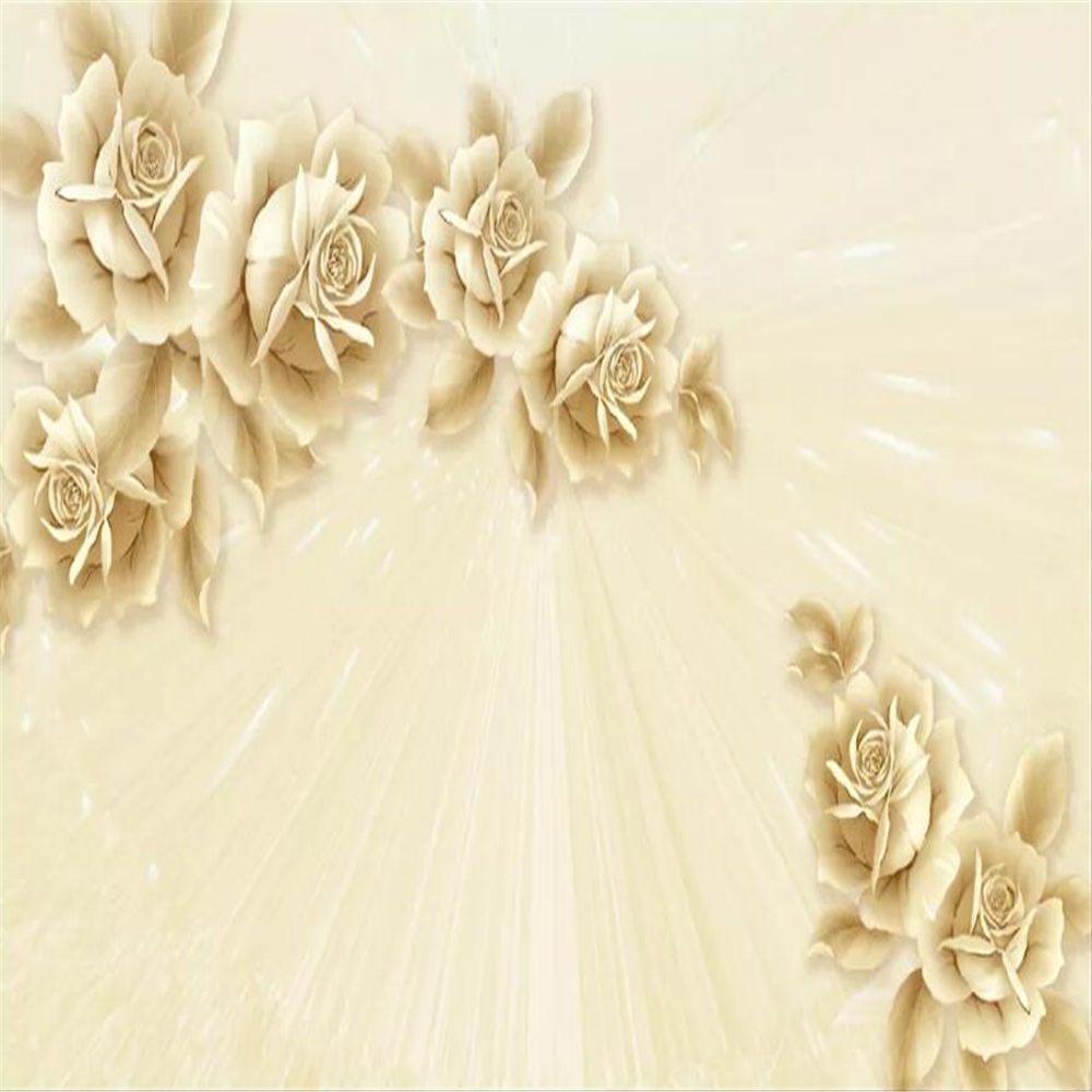 Custom wallpaper modern minimalist European mural 3D stereo flower wall decoration painting Living room 3d wallpaper