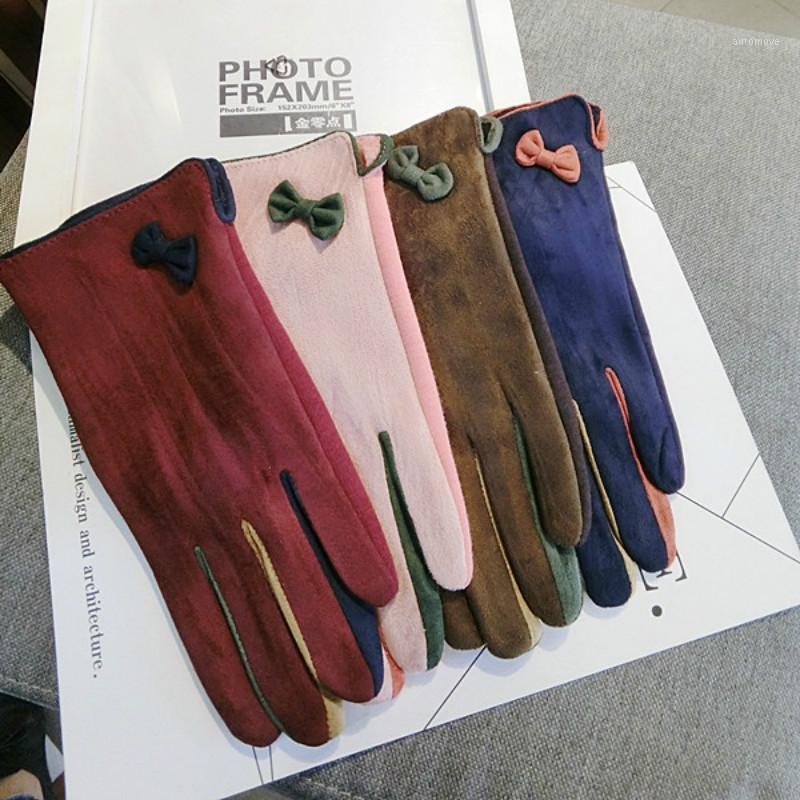 New Korean touch screen gloves wool bow warm knitted women spring winter gloves mittens1
New Korean touch screen gloves wool bow warm knitted women spring winter gloves mittens1