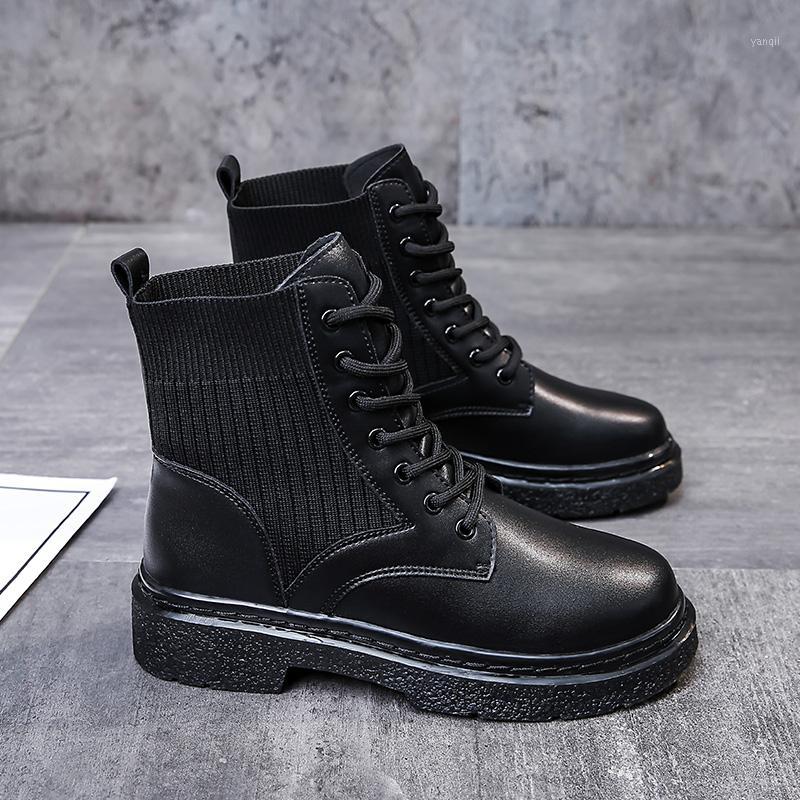 2020 Boots Women Leather On Sale Winter Waterproof Black Sock Ankle Platform Fall Boots Ladies Lace Up Booties Woman Fur New1
2020 Boots Women Leather On Sale Winter Waterproof Black Sock Ankle Platform Fall Boots Ladies Lace Up Booties Woman Fur New1