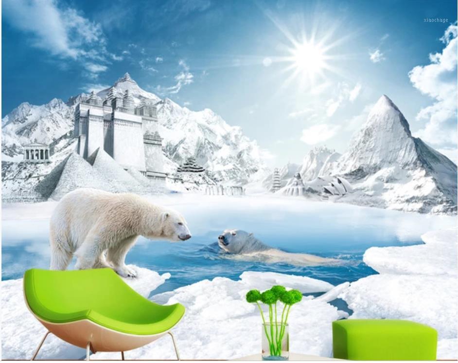 Ice and snow polar bear TV background wall painting Living Room Wallpaper 3D Painting1, As pic
Ice and snow polar bear TV background wall painting Living Room Wallpaper 3D Painting1, As pic