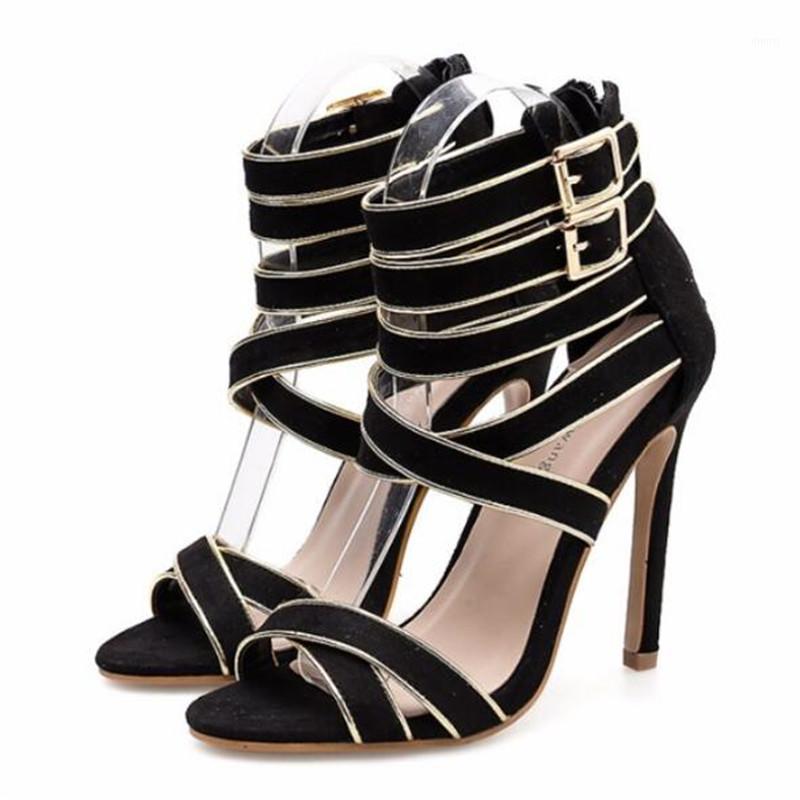 Fashion Thin Heel Sandals Shoes Women Round Toe PU 11CM Thin High Heels Buckle Strap Shallow women shoes size 35-40 black1, Black
Fashion Thin Heel Sandals Shoes Women Round Toe PU 11CM Thin High Heels Buckle Strap Shallow women shoes size 35-40 black1, Black